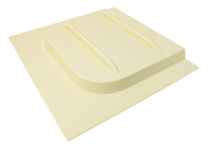 VALTERRA LLC A77015 E SERIES SCRN DOOR SLIDE Replacement For Elixir Screen Doors; 12-1/8 Inch Height x 10-3/4 Inch Width; With Stop; Ivory; Plastic