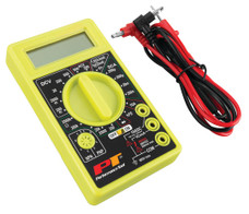 PERFORM TOOL W2974 TESTER-MULTIMETER AC/ DC Volt Measurement/ DC Current Measurement/ Diode Test/ Ohm Test; Digital Display; 9 Volts Battery Powered