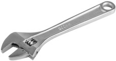 PERFORM TOOL W30708 ADJUSTABLE WRENCH 8 Inch Length; Chrome Alloy Steel; Single
