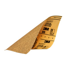 3M 32115 PRODCTN PAPER SHT 9X11 80 Used For Finishing Plastic Filler And Scratch Refinement Of Bare Metal; D Weight Paper Backing; P80 Grit; Brown; Aluminum Oxide; No Attachment; Hand/ Machine Sanding Method; Dry; 9 Inch X 11 Inch; Case Of 5 Sheets
