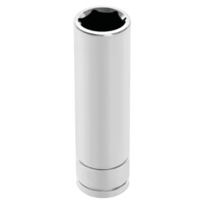 PERFORM TOOL W32414 SOCKET DP 14MM 1/2 Inch Drive; 14 Millimeter; Metric; Deep Socket; 6 Point; Polished Nickel Chrome Plated; Vanadium Alloy Steel; Single