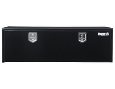 BUYERS PROD 1702315 18X18X60 BLK TOOL BOX Underbody; 1 Recessed Drop Door; Smooth; Gloss; Black; Steel; 60 Inch Length x 18 Inch Width x 18 Inch Height; Compression Latch