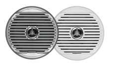 ASA MSX65R 6.5' EXTREME SPEAKERS 6-1/2 Inch Round Coaxial Cone Speakers; 75 Watts; 4 Ohm; 65 Hz Through 20 KHz Frequency Response; 88 Decibel Sensitivity; 11 Oz Magnet; 2.3 Inch Mounting Depth; Silver And White Grille; Set Of 2; With Removable Grille