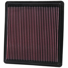 K&N FILTER 33-2298 AIR FILTER MUSTNG 2005 Washable; Red; Cotton Gauze; Panel; 10-3/16 Inch Length x 9-1/2 Inch Width x 1 Inch Height