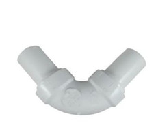 SIERRAMARINE 307230311 KIT  ELL 45X STREET 90 Degree Street Elbow; Plastic; White; Single; For Use With OdorSafe Plus 1-1/2 in Diameter Hose; With 2 Custom Hose Adapters