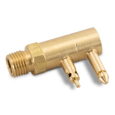 SIERRAMARINE 18-80402 FUEL CONNECTOR Quick Connector; 1/4 Inch; Male Thread; 90 Degree; Gold; Brass; Single