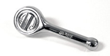 PERFORM TOOL W38112 RATCHET-STUBBY 3/8 Inch Drive x 3-15/16 Inch Length; Stubby Round Head; 41 Teeth; Polished Nickel Chrome Plated; Chrome Vanadium Alloy Steel; Single