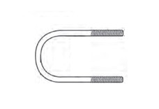 DEXTER AXLE 011-077-00 U-BOLT   5/8-11    8.94 LONG FOR 5. 9 Inch Inside Length; 5 Inch Inside Width; 5/8 Inch-11 Thread Size x 2-1/2 Inch Thread Length; Round Shape
