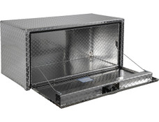 BUYERS PROD 1705110 ALUMINUM RECESSED DOOR Underbody; 1 Recessed Drop Door; Diamond Tread; Aluminum; 48 Inch Length x 18 Inch Width x 18 Inch Height; T-Latch