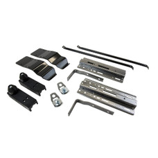 LIPPERT COMP 182905 FRONT MNT TIEDOWN KIT-FT- FT-CG07S; Frame Mount; Powder Coated; Steel; With Centering Guides