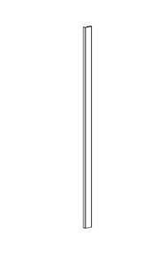 NORCOLD 638532 DOOR ASSY. FOAMED LOWER 7-BLACK Replacement For Norcold N7 Polar Series Refrigerators; Panel Type With Smooth Door Liner; Lower; Black
