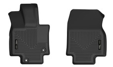 HUSKYLINER 55881 FRONT FLOOR LINERS Molded Fit; Raised Ridge; Black; Thermoplastic Elastomer; 2 Piece