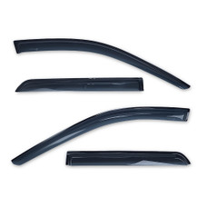 TRAILFX 4267H WINDOW VENT 4PC DODGE DURANGO Low Profile; Fits Front And Rear; Tape-On; Smoke; Acrylic; Set Of 4