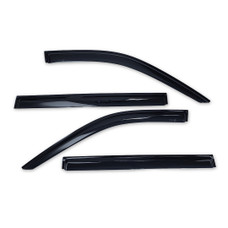 TRAILFX 4716H WINDOW VENT 4PC YUKON XL SUBURBAN Low Profile; Fits Front And Rear; Tape-On; Smoke; Acrylic; Set Of 4