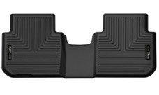 HUSKYLINER 50791 X-ACT 2ND SEAT FLOOR LINER Direct Fit; Raised Ridge; Black; TPE (Thermoplastic Elastomer); 1 Piece