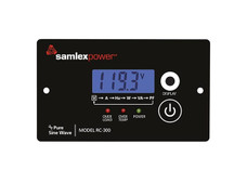 SAMLEX AMER RC-300 INVERTER REMOTE PST-3000-12 For Use With Samlex America 3000 Watt Power Inverter Models; Detailed Monitoring And Remote Power Operation; With 25 Foot Cable