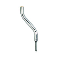 ATTWOOD MARI 7153-T-SS OFFSET EXTENSION SS Post Only; Fixed Height; 13 Inch Height; 1-1/2 Inch Diameter Post; Brushed; Aluminum; ABYC Code - B; Without Handle; Threaded; For Use With 3/4 Inch Diameter Stainless Steel Pin Seat Mounts; Bulk Packaging
