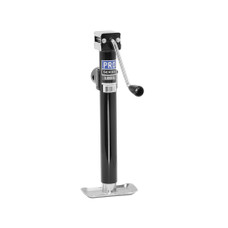 PRO SERIES 1401440303 RETAINING RING JACK SIDE Manual Trailer Jack - Tubular Swivel; 5000 Pound Capacity; 15.5 To 30-1/2 Inch High; Painted; Black; Steel; Weld-On With Footplate/ Mating Mount/ Pull Pin