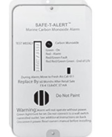 MTI INDUSTRY FX-4- MARINE-2_PACK MARINE CARBON MONOXIDE ALARM 2 PK Surface Mount Detector; Alerts To Leak With Beeping; Without Digital Display; 13.8 Volt DC; White; 2-1/2 Inch Width x 3-1/2 Inch Height x 1-1/4 Inch Depth