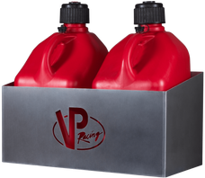 VP FUEL 3050 VP RACING JUG RACK Holds Two 5 Gallon Fuel Jugs; Natural; Aluminum; With Pre-Drilled Holes And Cut-Out VP Racing Logo
