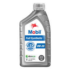 MOBIL 125197 MOBIL FULL SYNTHETIC 0W-20 6X1QT. SAE 0W-20; Full Synthetic; 1 Quart Bottle; Single