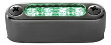 ATTWOOD MARI 6351G1 ASM-LT INT MICRO GRN HORZ Rod Storage Box/ Hardtops/ Rails; 0.66 Watts; 12 Volt DC; Gray LED; 1.63 Inch x 1/2 Inch Rectangular; Clear Lens; Stainless Steel Housing; Horizontal Mount