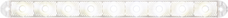 OPTRONICS UCL59CB LED UTILITY LIGHT;THINLINE;LOW PROF For Interior And Exterior Use; 12-5/8 Inch Length x 1 Inch Width x 1/2 Inch Height; Surface Mount; Utility Light; 12.8 Volt DC; 0.22 Amps; LED; Polycarbonate Lens And Housing