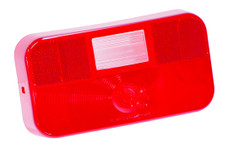 BARGMAN 34-92-713 REPL LENS 93 LIC & BACKUP Use With Bargman Part# 30-92-004/ 30-92-109 Tail Lights; Red; With Backup And License Bracket