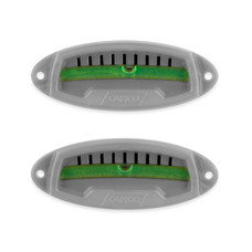 CAMCO 25503 TRAILER LEVEL - 2 PACK Bubble Type; Side-to-Side and Front- to-Rear Leveling; Self Adhesive Mount or Screw On Mount; Set of 2