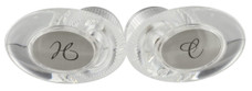 VALTERRA LLC PF287029 HNDL SET  CLR  CAT  LVR Fits Catalina 2 Handle Faucet; Lever Handle; Clear; Acrylic; Set Of 2 With Blister Package; With Hot And Cold Button/ Screws
