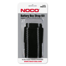 NOCO HM001CS 42' BATTERY BOX STRAP KIT 42 Inch Length Strap For Noco Marine Battery Boxes; Black; Woven Polypropylene; With Plastic Buckle; Stainless Steel Mounting Hardware; Retail Package; Single