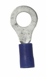 WIRTHCO 80847 VINYL RING TERMINAL 1/4 Inch Vinyl Insulated Ring Terminal; 16-14 Gauge Wire; Pack Of 25