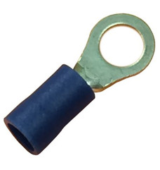 WIRTHCO 80845 VINYL RING TERMINAL #10 Vinyl Insulated Ring Terminal; 16-14 Gauge Wire; Pack Of 25