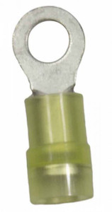WIRTHCO 80863 NYLON RING TERMINAL #10 Nylon Insulated Ring Terminal; 12-10 Gauge Wire; Pack Of 5