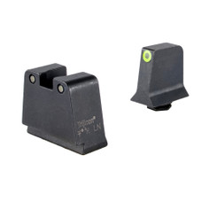 Trijicon Suppressor/Optic Height, Night Sights, Yellow Front with Black Rear & Green Lamps, Fits Glock 42,43,43X,48 GL243-C-601143