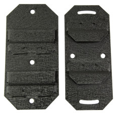 Skull Hooker Shoulder Flush Mount, Large, Powder Coat Finish, Black SKH-SFML-BLK