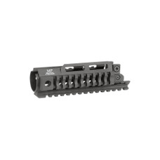Midwest Industries Tri-Rail, One-Piece Free Float Handguard, Fits MP5, Hard Coat Anodized Finish, Black, M-LOK Angled Slots MI-MP5-TRIRAIL