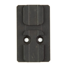 XS Sights Minimalist Optic Plate and Night Sight Set, Fits GLOCK 19 MOS, Converts MOS Footprint to Aimpoint ACRO, Nitride Finish, Black, Black Rear Sight, Tritium Front Night Sight GL-OM001-SM-2ACRO