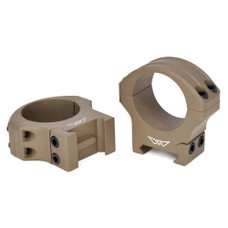 Warne HyperLite Rings, 30mm High, Matte Finish, Flat Dark Earth, Fits Picatinny 8515DE