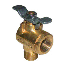 GROCO 1\/2" NPT 90 Bronze Fuel Valve
