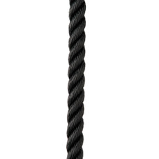 New England Ropes 3\/8" X 25 Premium Nylon 3 Strand Dock Line - Black