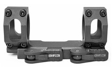 American Defense Mfg. AD-RECON-SL Scope Mount, Dual Quick Detach, Vertical Spit Rings, 2" Offset, 34MM, High Height, Titanium Lever System, Black AD-RECON-SL-34-STD