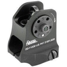 Daniel Defense Sight, A.15 Fixed Rear Sight, Fits Picatinny, Black Finish 19-064-11002