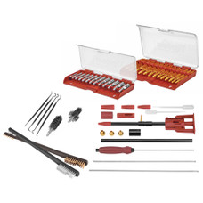 Tipton Ultra Cleaning Kit, Includes 3 Piece Stainless Steel Rod, Deluxe Bore Guide Kit, 13 Piece Ultra Jag Set with Case, 13 Piece Best Bore Brush Set with Case, 2 General Purpose Brushes, AR-15 Bolt Carrier and Action Brushes, 4 Polymer Cleaning Pi