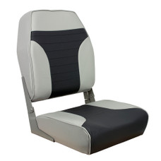 Springfield High Back Multi-Color Folding Seat - Grey\/Charcoal