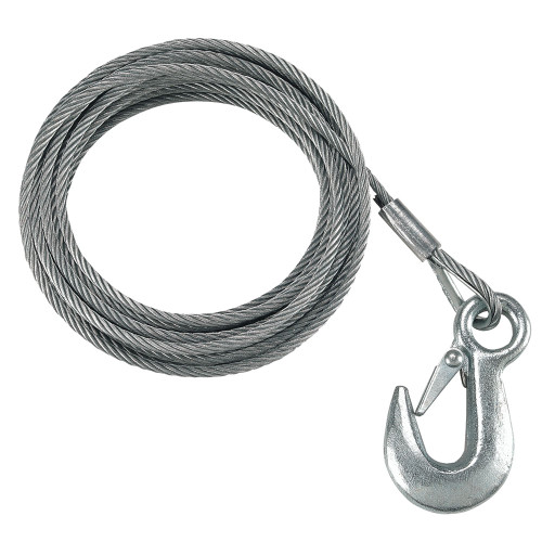 Fulton 3\/16" x 25' Galvanized Winch Cable - 4,200 lbs. Breaking Strength
