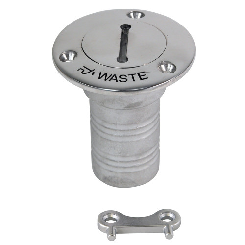 Whitecap Hose Deck Fill - 1-1\/2" Hose Waste