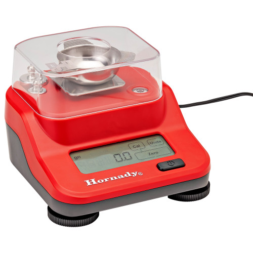 Hornady M2 Digital Bench Scale, 1500 Grain Capacity, Includes Two Calibration Weights, AC Adaptor, and Metal Powder Pan 050111