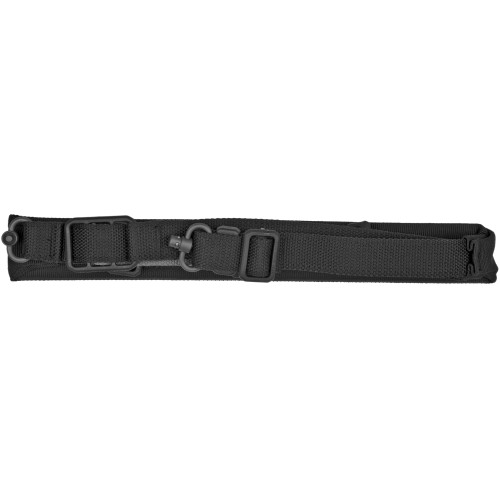 Blue Force Gear Vickers 221 Sling, Padded, 2-To-1 Point Sling, Black, Push Button Swivel, Molded Acetal Adjuster VCAS-2TO1-PB-200-AA-BK