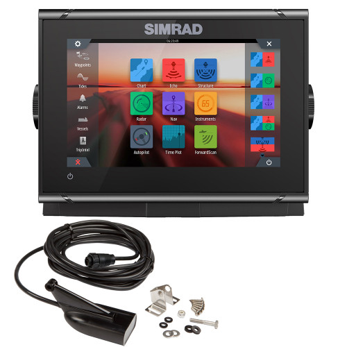 Simrad GO7 XSR Chartplotter\/Fishfinder w\/Active Imaging 3-in-1 Transom Mount Transducer  C-MAP Discover Chart